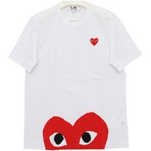 디나피노)꼼데가르송 22FW P1T034 WHITE 반팔 티셔츠