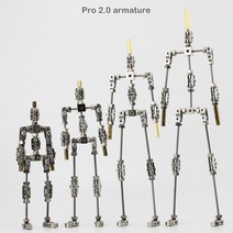 스톱모션 인형 피규어 초보자 키트 장난감 27cm, 레드 23cm 레드 23cm