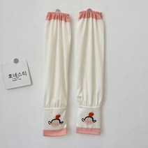 여름철 루즈한 아이스 선크림 소매 야외 운전 자전거 타다 만화 귀여운 팔걸이 장갑 여자 아이스 토시