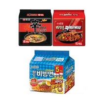 팔도비빔면5개+신블랙4개+사천짜파게티4개, 비빔면5개+신블랙4개+사천짜파4개