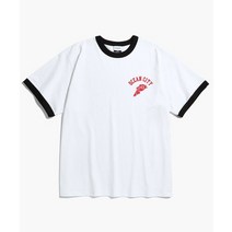 OUTSTANDING V.S.C RINGER TEE OCEAN CITY _BLACK 링거 티 오션 시티 _블랙