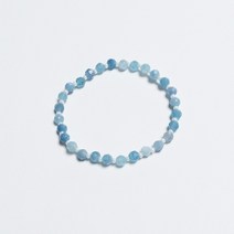 아쿠아마린 캔디바 팔찌 3월 탄생석 팔찌 우정팔찌 천연석 비즈팔찌 원석팔찌