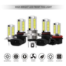 2PCS 자동차 LED 램프 H4 H7 5630 33SMD 12V 화이트 안개 빛 슈퍼 밝은 전면 높은 전원 운전 전구, 한개옵션1, 05 9006