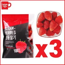 냉동딸기 1kg X 3개 [칠레산] 냉동과일 생과일주스 아이엠커피