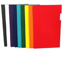 파스텔톤 고급 인조가죽 엘홀더 L자 화일 파일 L홀더, 블랙