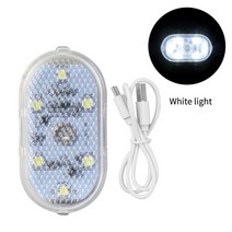 렉스턴스포츠튜닝 칸 부품 용품 터치 센서 Usb led 주변 조명 자동차 무선 다채로운 분위기 램프 자동 인테리어 장식 7 색 스 블루 퍼플, 하얀색