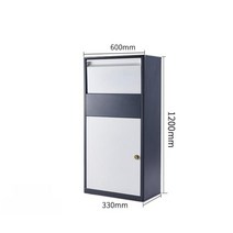 야외 무인 택배함 택배 보관함 가정용 원룸 빌라 주택, 02.화이트(L)-500x300x230