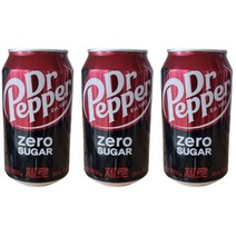 코카콜라음료 닥터페퍼 제로 355ml 10캔 체리콕 뚱캔