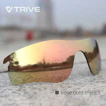 오클리 레이다락 패스 교체 호환 렌즈 Trive 트라이브 리필렌즈, C203 로즈골드 임팩트렌즈
