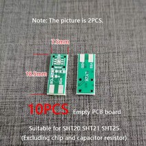 PCB기판 스위치온도 및 센서 양면 회로 스위치 보드 PCB SHT30 10 개, 한개옵션2, 01 SHT2X, 한개옵션1