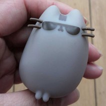 오리지널 트렌드 Pusheens Cos 공룡 유니콘 인어 뚱뚱한 고양이 피규어 희귀 컬렉션 모델 입상 어린이 장난감 선물, 빨간