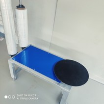이동식 랩핑기 박스 포장 비닐 랩 감는 기계 래핑기, 폴딩 더블 폴