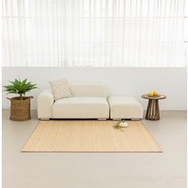 내추럴 나무결 대나무 돗자리 여름 대자리 90x180, 단품