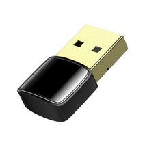 무선 USB 블루투스 v5.0 어댑터 윈도우 11/10/8.1/8/7 플러그 앤 플레이 데스크탑 노트북 마우스 키보드 헤드셋 스피커, CN_Black, Black