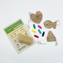 오하우 친환경 천연수세미 만들기 키트 DIY 교육용 동영상제공, 1_수세미 1개 만들기 키트