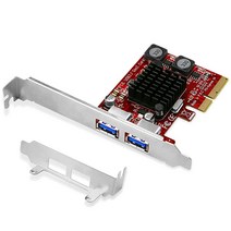 LTERIVER PCIE to 2 USB 3.1 GEN2 타입 A 10Gbps 포트 확장 카드 윈도우 7 8.1 10 11 (32 64) 및 맥 OS 10.9 10.10 10.12