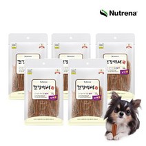 [건강백서 간식] 얇게썰어 먹기좋은 닭고기 120G 5팩, 없음, 상세설명 참조