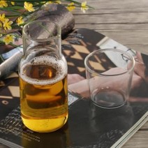 [가성비 최고]개인물병 유리물병 세트(360ml) 뚜껑컵 넓은주입구 YS21AU08, 1, 1, 360ml