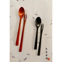 포크 나무포크 나무수저 천연옻칠 차시세트 승주공예, 일반포크