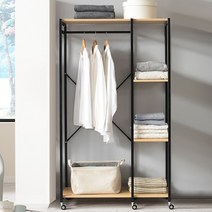 리빙위즈 르네 행거 선반형, 블랙