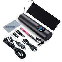 수류탄 펌프 휴대용 미니 공기 주입기 타이어 무선 inflatables 12v dc 공, 협력사, 검은 색