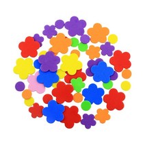 GHSHOP 자체 접착 EVA 폼 스티커는 스크랩북을 위한 혼합 색상 DIY 장식을 공급합니다., 설명한대로, 45 조각 꽃