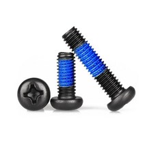 M3 블랙 나이록 둥근머리 십자 볼트 크로스 라운드 헤드 풀림 방지 아연 도금 잠금 볼트, M3X16(20개)