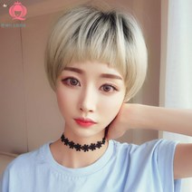 가발공장 가발 여단발 보보헤어 리얼 페이스 가발커버, 캔디브라운(단색)25Cm