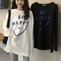 베베퀸즈 비해프 이니셜 롱 긴팔티셔츠
