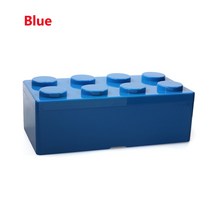 레고모양 장난감 보관함 리빙박스 보관함 다용도 수납 플라스틱 장난감박스 투명, M Blue