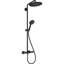 독일 hansgrohe 한스그로헤 화장실 샤워수전 Croma Select S 280 레인샤, 매트 블랙, 제트 유형 3개