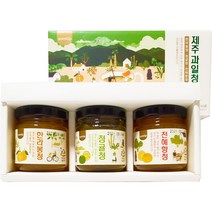 제주 과일청 3종세트(한라봉+청귤+천혜향 100g씩 3개입), 3박스