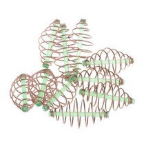 2x10pcs 낚시 피더 미끼 던지는 사람 코일 인라인 방법 피더 3.5x1.8cm, 설명, 금속