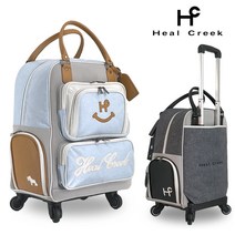 힐크릭 스마일 여성 바퀴형 보스턴백 HCBB-B05_TLC, 블루