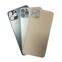 후면 유리 큰 와이드 카메라 구멍 아이폰 호환 11 13 프로 맥스 배터리 커버 12 14 플러스 하우징 도어 교체 예비 부품 10 피스, [06] 10pcs For 12Mini