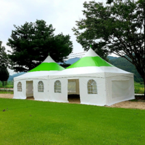 [미승텐트] 몽골텐트 5m x 6m (벽면별도) 몽골천막 행사용천막 이동식천막 그늘막천막, 백색