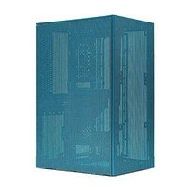 SSUPD Meshroom S MiniITX 소형 폼 팩터SFF 케이스 PCIe 4.0 라이저 케이블이 있는 풀 메시 사이드 패널 도구가 필요 없고 쉬운 접근성블랙, 블루.