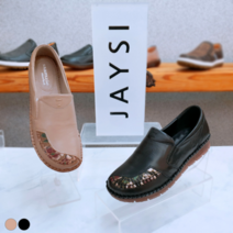 제이시 볼넓은 소가죽 여성 컴포트화 3cm K051 단화