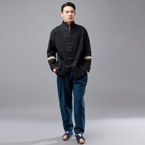 남자 모시적삼 긴팔 법복 생활 개량 한복 저고리 모임 연주 무대 의상 린넨 자켓 모시옷