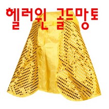 화려한 핼러윈 의상 황금 반짝이 망토 할로윈파티의상