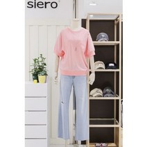 시에로(siero) [AK백화점][시에로] 가슴포켓 자수 피그먼트 반팔 TS (TSF098)