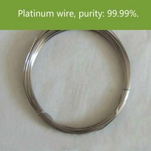 저온알루미늄용접봉 용융 용접순수 Pt 와이어 백금 전극 전기 영동 셀 순도: 99.99%., 08 0.09mmx50cm