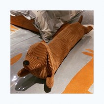 닥스훈트 판다 바디필로우 강아지 동물 인형 대형 침대 쿠션 안고자는 베개 선물 3사이즈, 닥스훈트 + 70센티