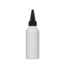 뾰족캡용기 30ml 50ml 60ml 75ml 80ml 100ml 오일병 염색약공병, 백색용기 원형 검은색캡
