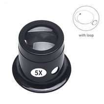 루페 루뻬3X/5X/10X/15X/20X 휴대용 눈 루페 루프 돋보기 단안 시계 제조 업체 수리 보석 만들기, 03 10X