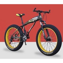 펫바이크 4.0 광폭타이어 자전거 MTB 입문용 팻바이크, 레드 27단, 26인치