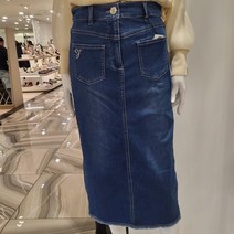 조이너스 여성정장 매장인기상품 신축성 좋고 스티치로 멋스러운 미디움길이 청치마 JADU4-WDS100 390