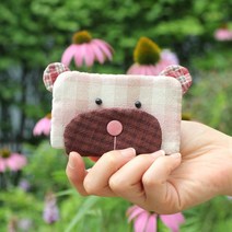 바이핸즈 퀼트 diy키트 패키지 소품 - 곰순이 카드지갑, 1개