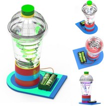 LED 토네이도 조명 등 만들기 워터 물 속 회전 자석 마그네틱 교반기 용액 혼합 과학 실험