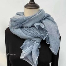 볼레로 봄 가을 스카프 린넨 레이스 코튼 린넨 슬림 스카프 여성용 여름 자외선 차단제 목도리 봄 가을 외국 스타일 패션 스카프 스카프 스카프